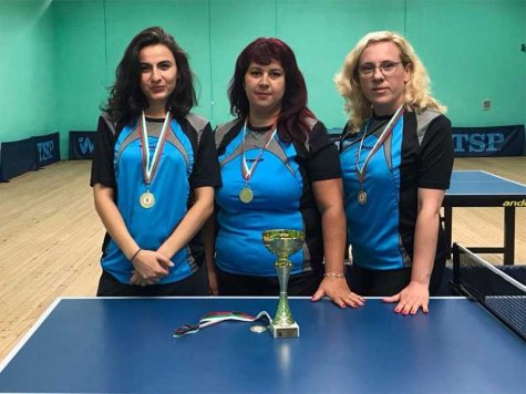 Университетски спортен клуб „Д. А. Ценов” е шампион от държавното първенство по тенис на маса „А” група жени